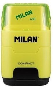 Sacapuntas Milan con goma amarillo