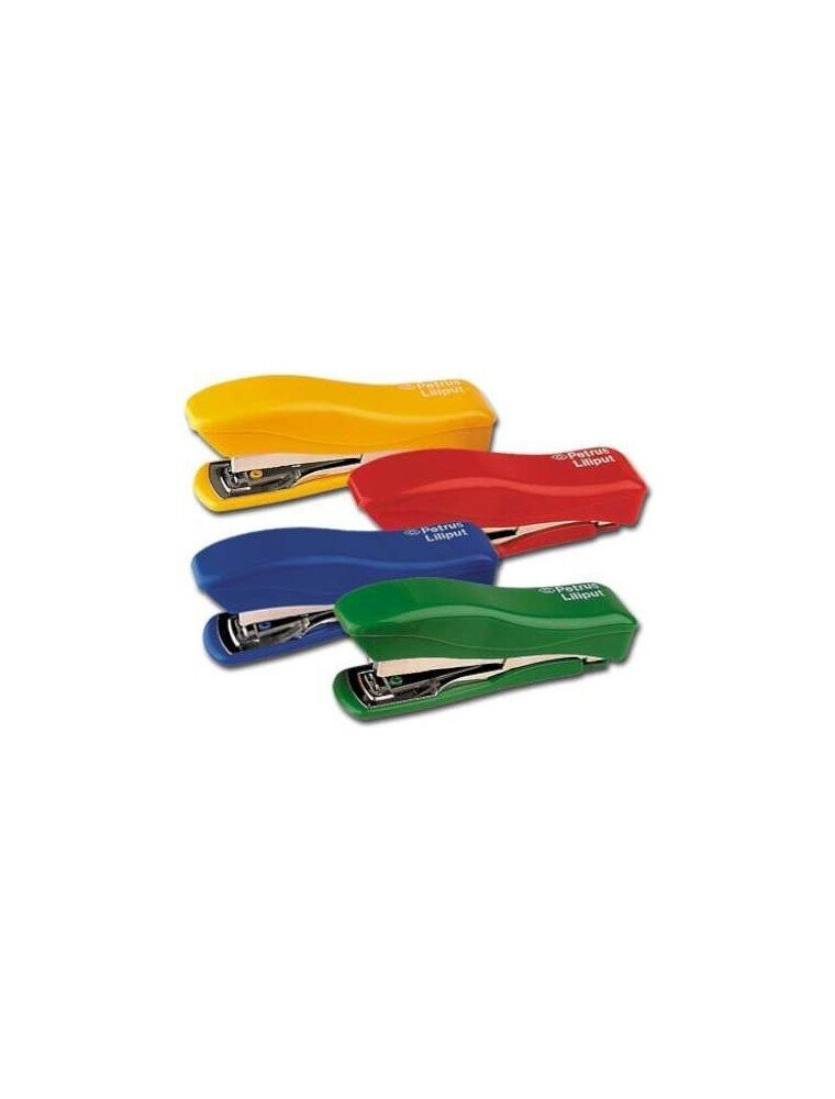 Grapadora Petrus Liliput grapas 23-6 + paquete de grapas