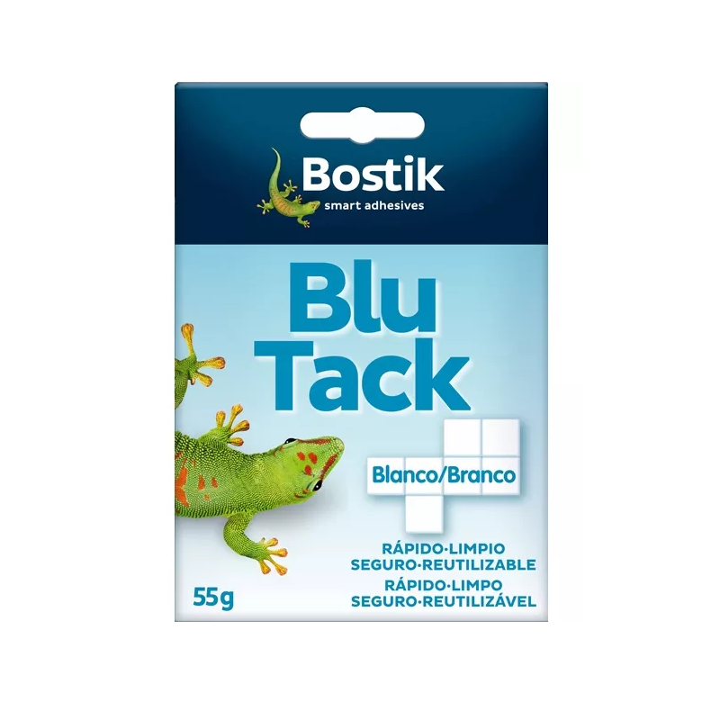 Blu tack blanco cuarteado