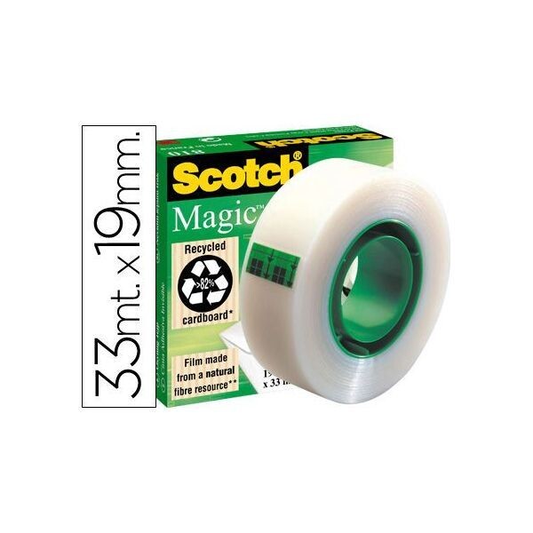 Cinta adhesiva invisble Scotch 19x32,9mm