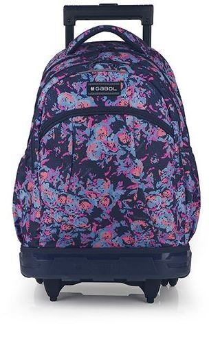 Mochila Gabol ruedas estamapdo azul y rosa