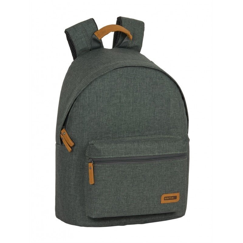 Mochila Safta verde adaptable a carro