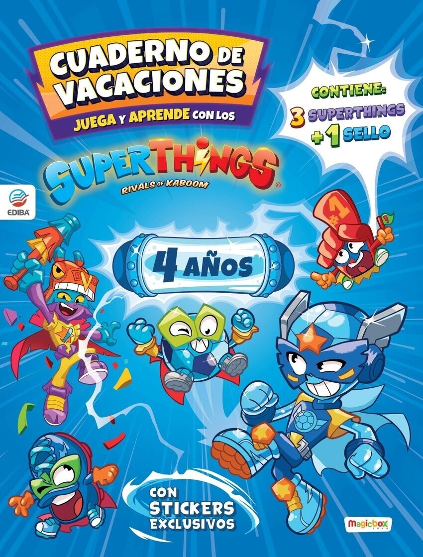 Cuaderno vacaciones 1º infantil Superthings