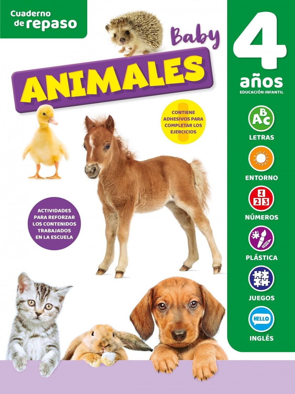 Cuaderno de repaso 2º infantil animales