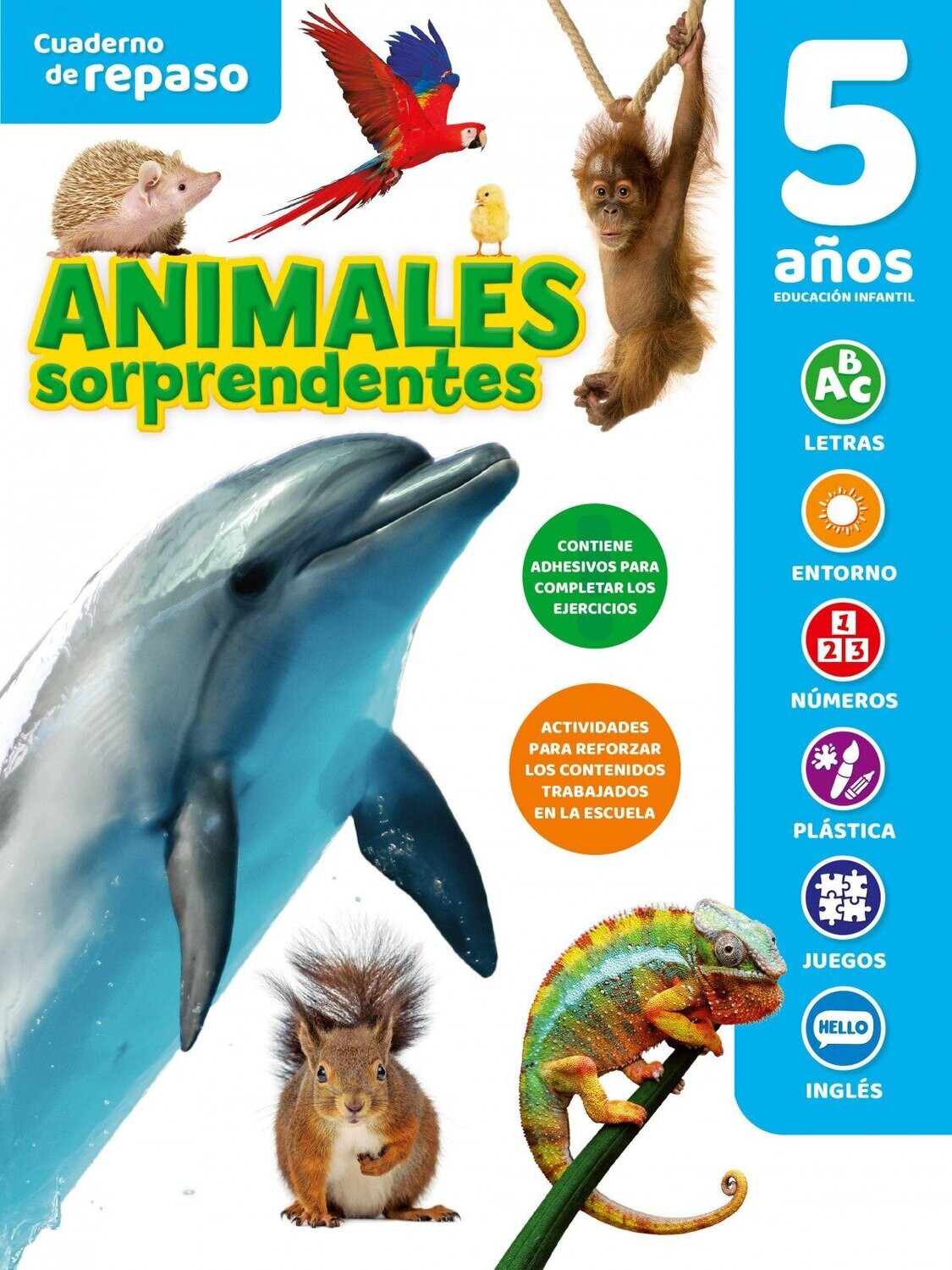 Cuaderno de repaso 3º infantil animales sorprendentes