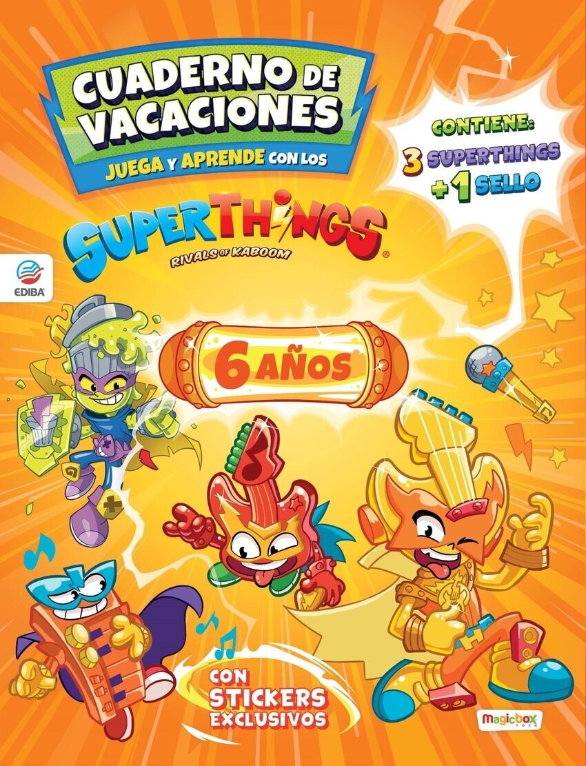 Cuaderno vacaciones 3º infantil Superthings
