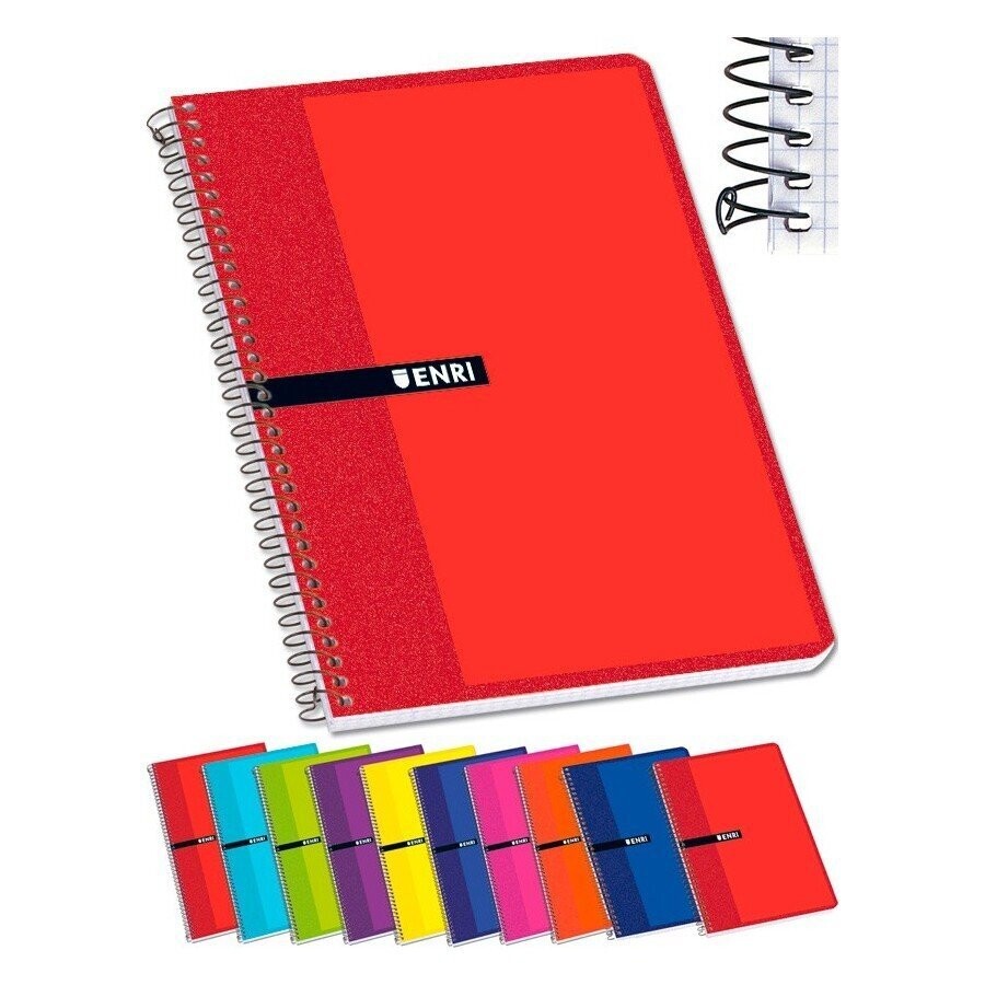 Cuaderno TAPA CARTÓN  fino tamaño folio cuadriculado