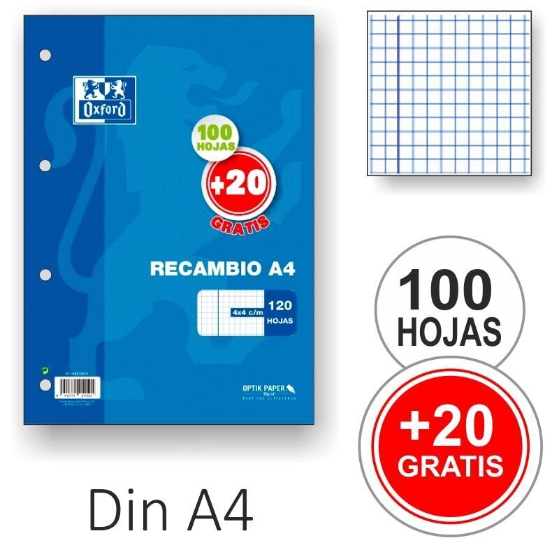 Recambio Oxford 120 hojas