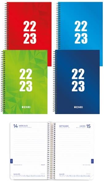 Agenda escolar 22-23 8º Enri cartón duro día página