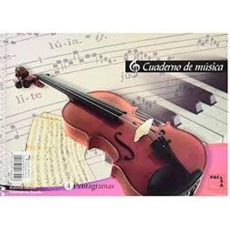 Cuaderno de pentagramas MÚSICA
