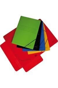 Carpeta cartón plastificado colores lisos con gomas