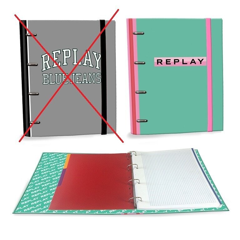 Carpeta clasificadora 4 anillas Replay