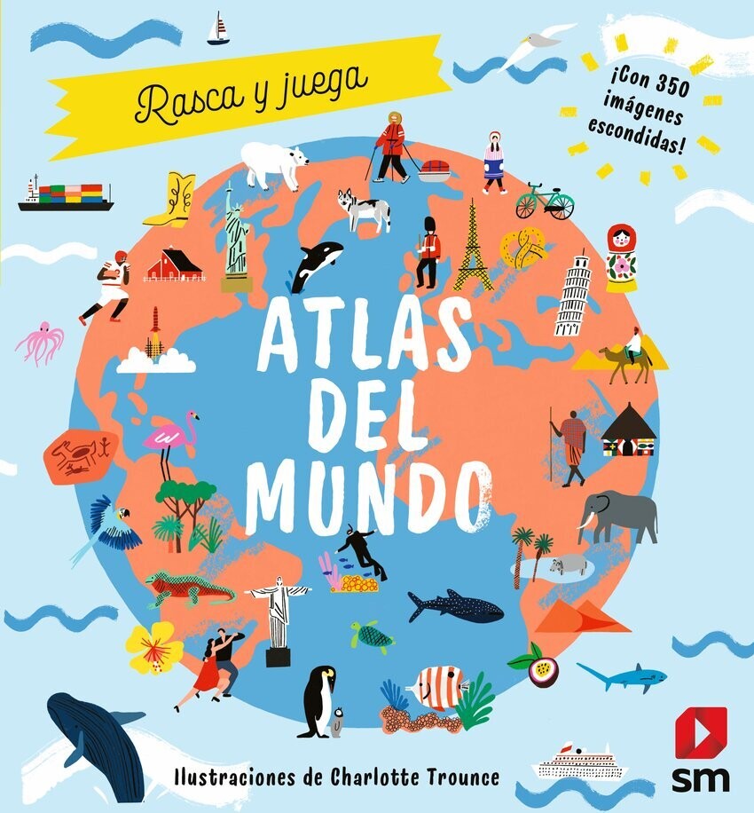 Atlas del mundo: rasca y juega