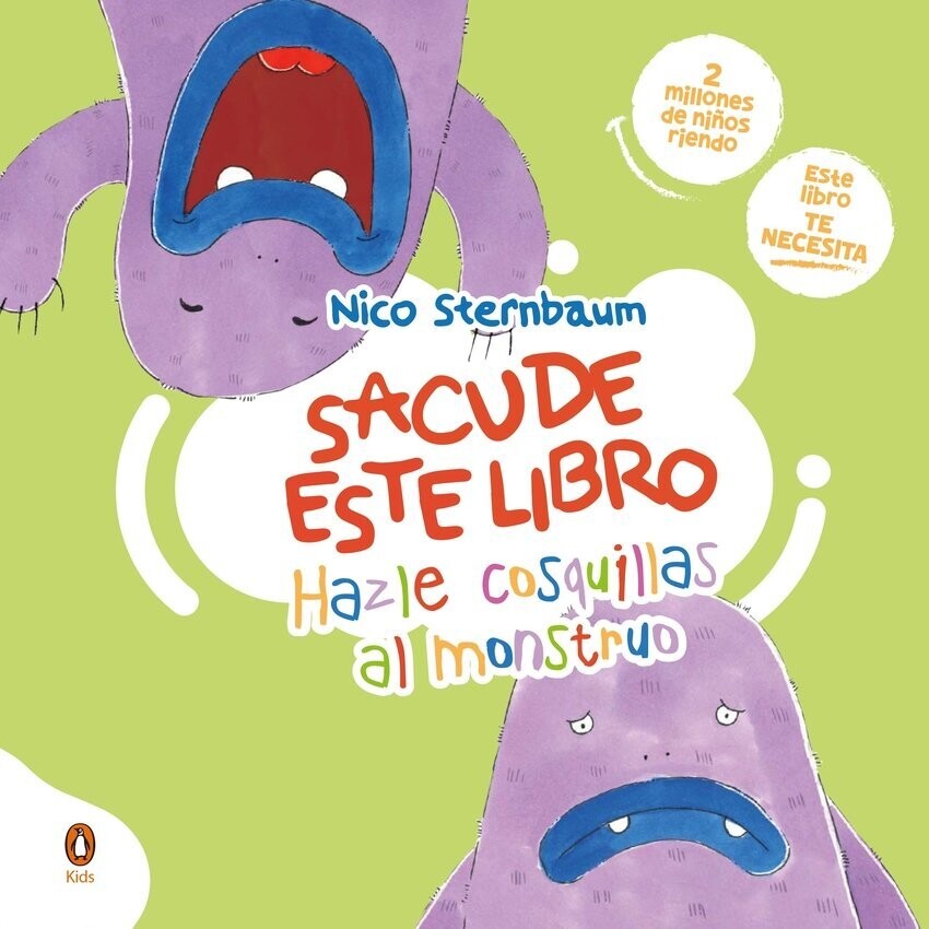 Sacude este libro. Hazle cosquillas el monstruo