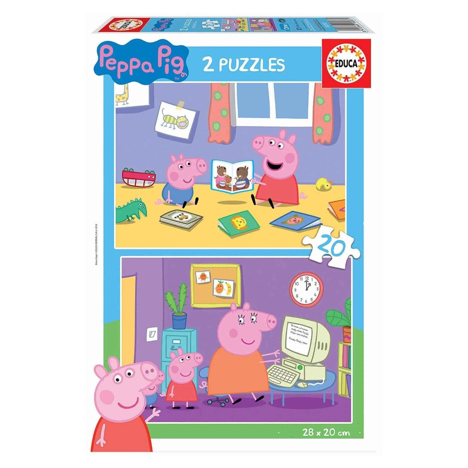 Puzle Peppa Pig. 20 piezas