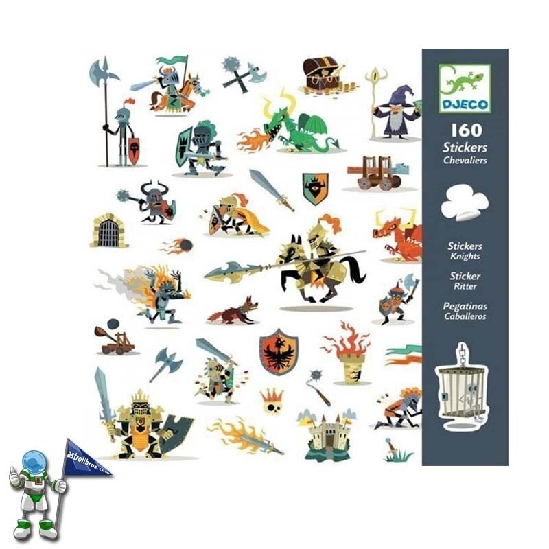 160 PEGATINAS DE CABALLEROS