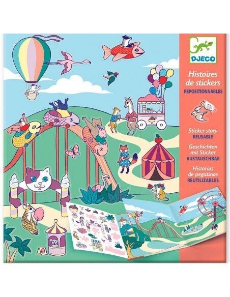 Historias de pegatinas reutilizables. La fiesta de la feria