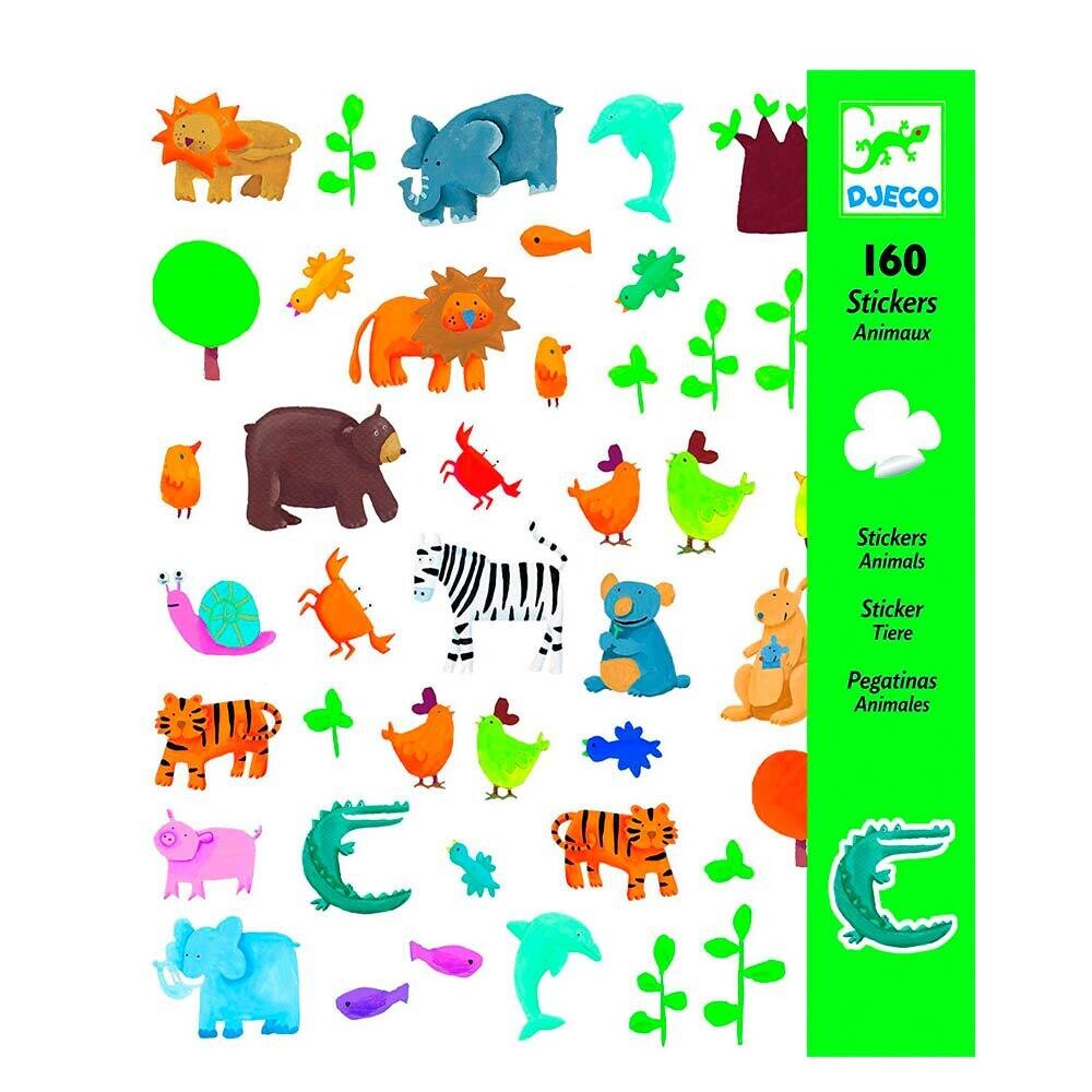 160 pegatinas de animales