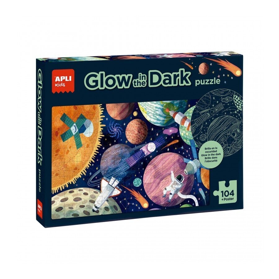 Puzle Universo. 100 piezas. Brilla en la oscuridad