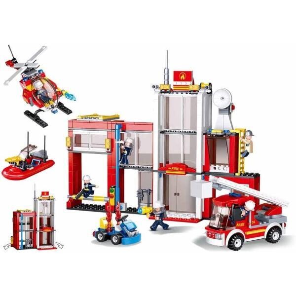 Set de construcción. Estación de bomberos
