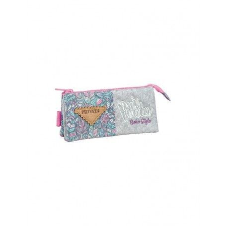 Estuche triple privata boho style