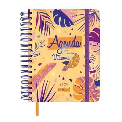 Agenda escolar 2023/2024 Finocam Talkual 4º día por página Vitamina