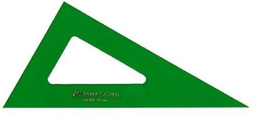 CARTABON FABER-CASTELL 28CM METACRILATO VERDE SIN GRADUAR