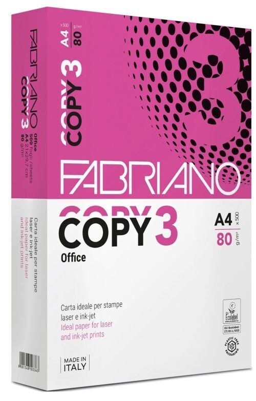 PAQUETE 500 HOJAS A4 80G COPY 3 OFFICE
