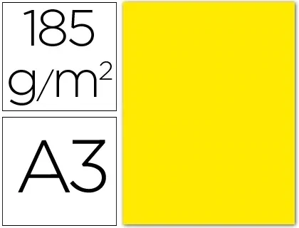 Cartulina A3 amarillo