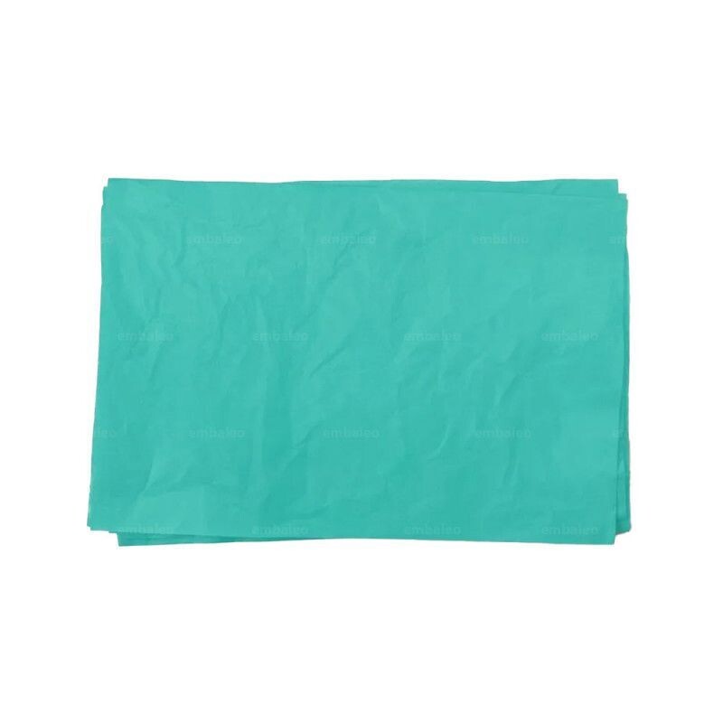 Papel seda 50x75 azul verdoso