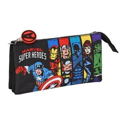 Estuche triple marvel super héroes