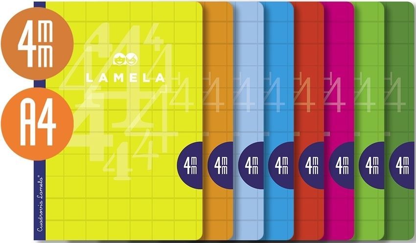 Cuaderno Lamela pauta 4mm 50 hojas