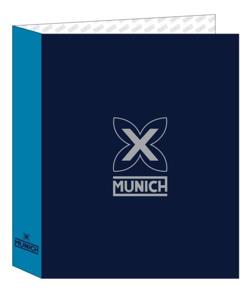 CARPETA FOLIO 4 ANILLAS 35MM LOMO ANCHO MUNICH NAUTIC 27x33x6cm