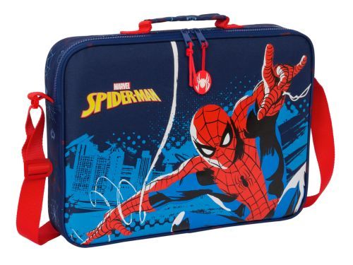 CARTERA EXTRAESCOLARES SPIDER-MAN NEON 38x28x6cm