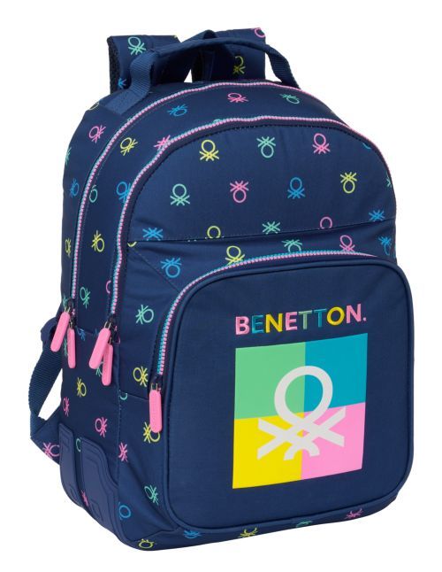 MOCHILA DOBLE ADAPTABLE CARRO BENETTON COOL 32x42x15cm