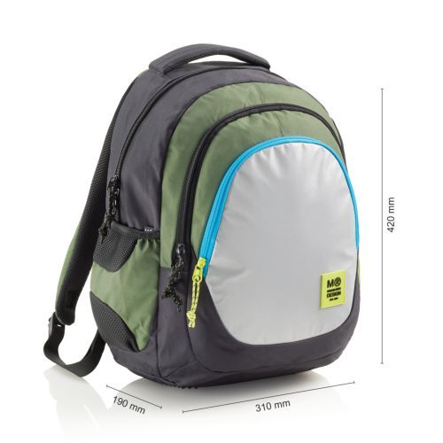 MOCHILA TRIPLE BERLIN RECICLADO RIDER GREEN