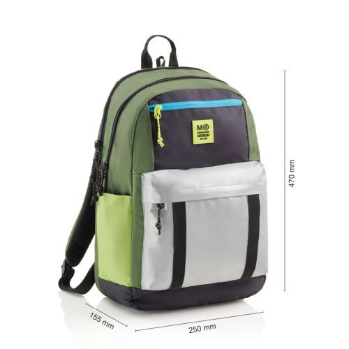 MOCHILA DOBLE AMSTERDAM RECI. RIDER GREEN