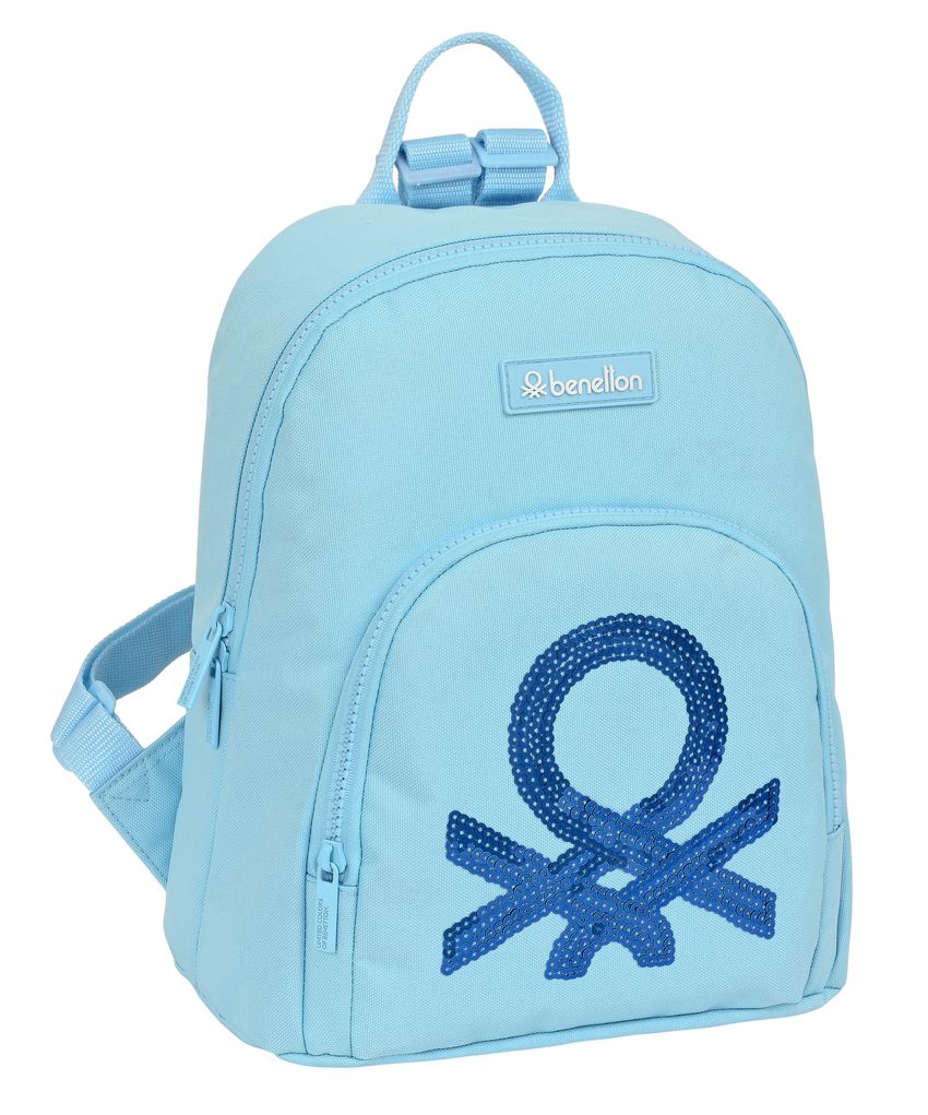 MINI MOCHILA BENETTON SEQUINS 25x30x13cm