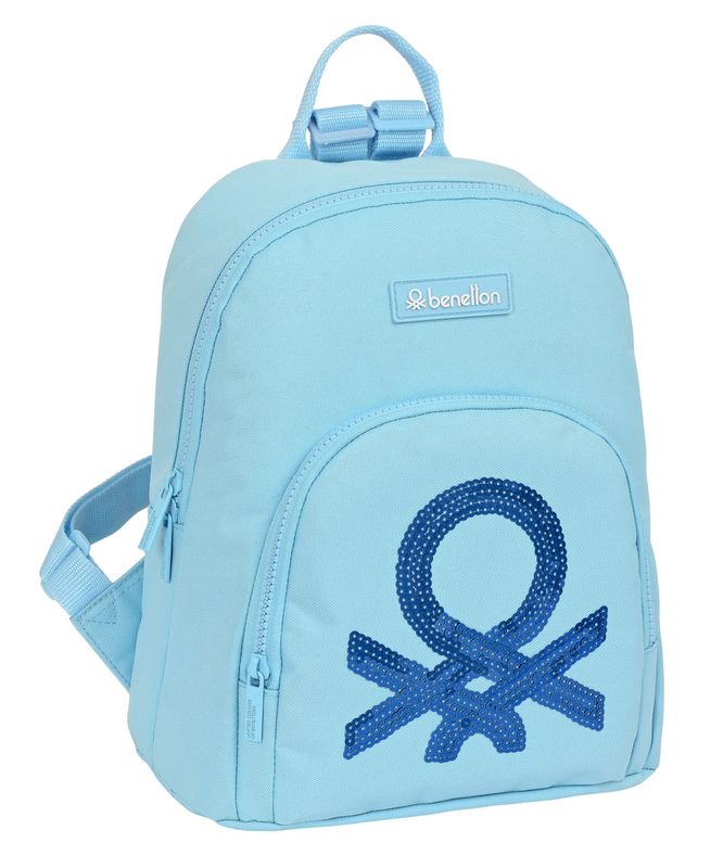 MINI MOCHILA BENETTON SEQUINS 25x30x13cm