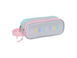 Estuche benetton plateado