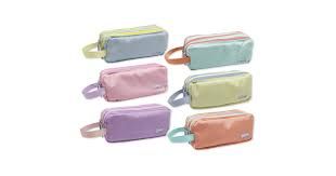 Estuche tres cremalleras MORADO