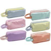 Estuche tres cremalleras VERDE MINT