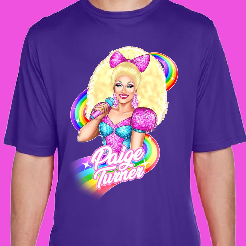 Paige Turner Barbie Pink Shirt - Gildan Soft Style