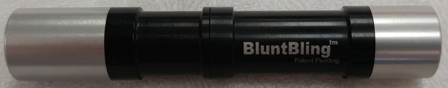 BluntBling  Silver Tips Black Middle