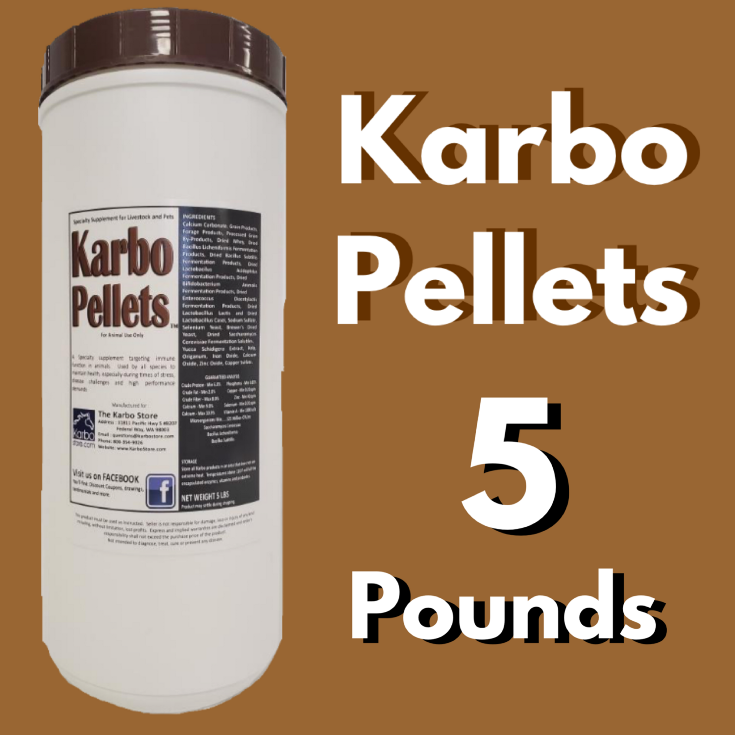Karbo Pellets + (5 Pound Container)