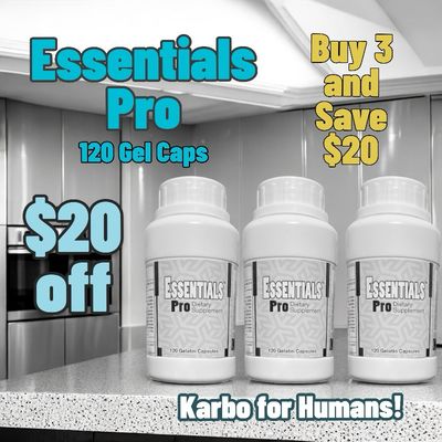 Essentials PRO- 3 bottles (360 Gel Caps)-Ships Separately