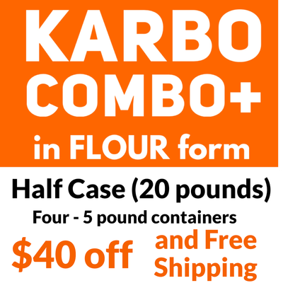 Karbo Combo FLOUR+ Half Case (20 Pounds)