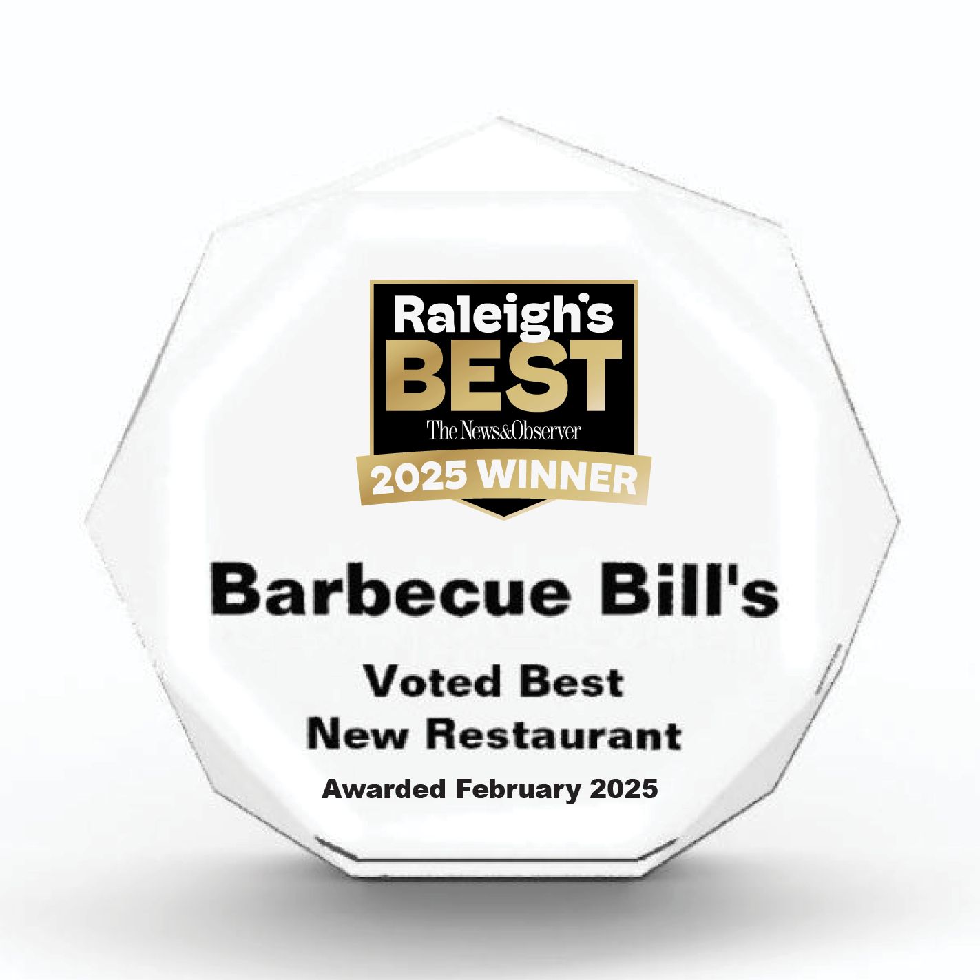 Acrylic Winner's Award - Opaque Octagon