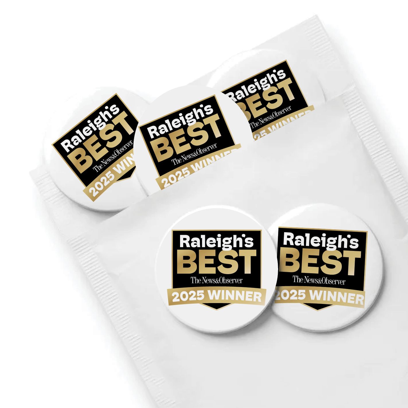 Round Buttons - Packs of 10