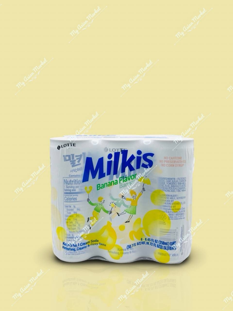L. Milkis Banana Flavored 250mLx6